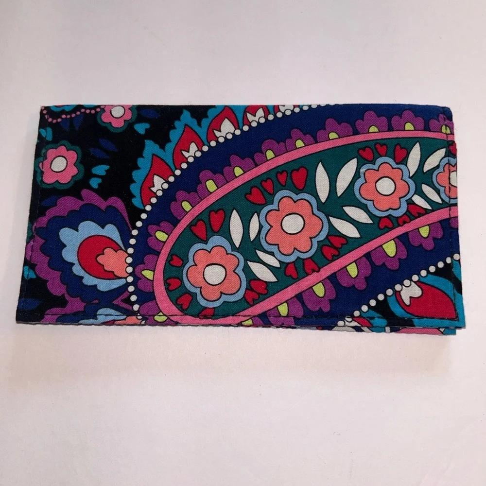 Vera Bradley Black and Pink Paisley Wallet - Picture 3 of 3